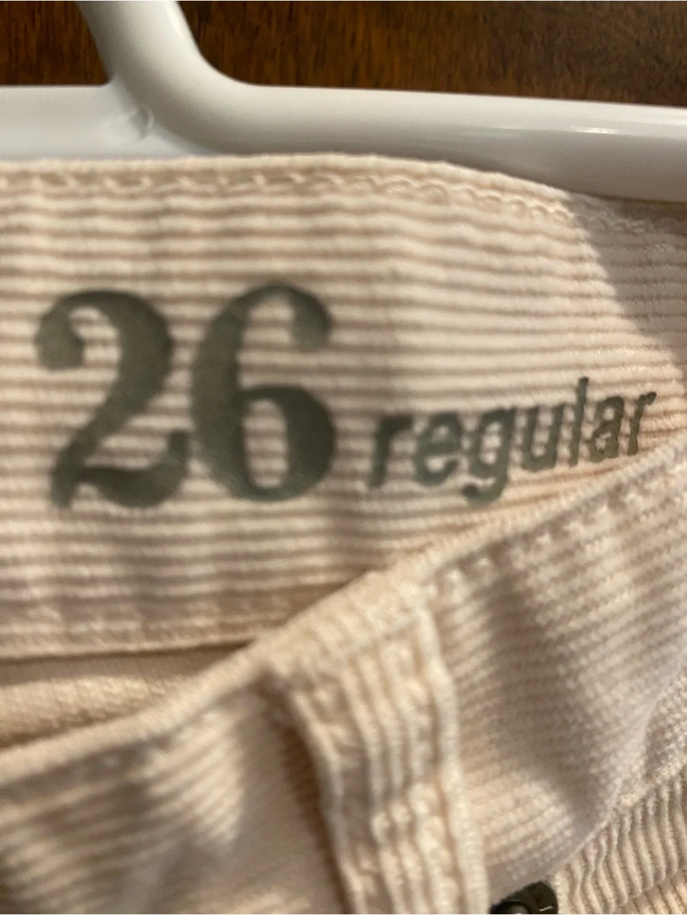 J. Crew Matchstick Corduroy Pants in Light Cream